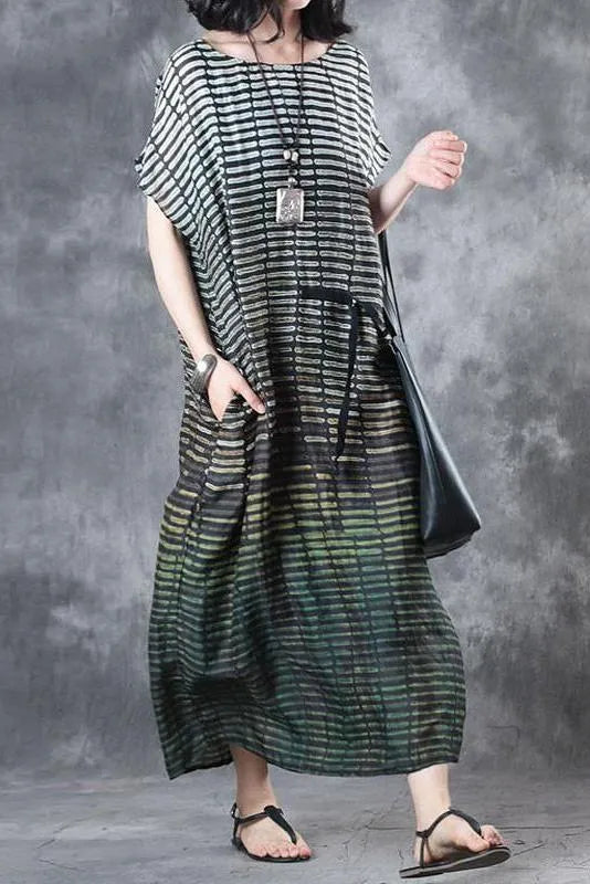 Limited Stock- Loose Striped Short Sleeve Dress