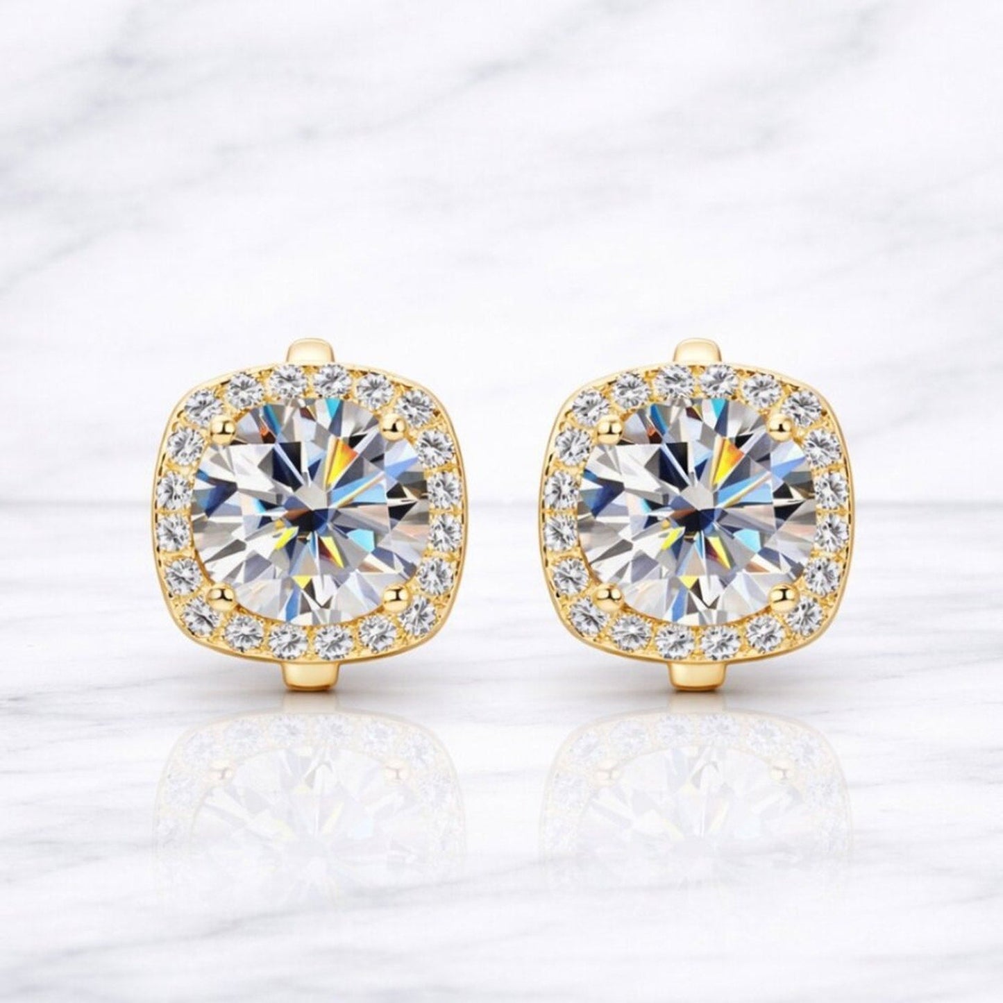 "portofino" 1 Carat Lab Diamond Earrings