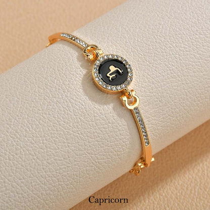 Copper Zodiac Bracelet | Adjustable 12 Constellations Chain