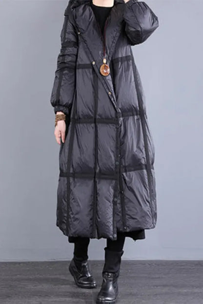 Warm Down Coat Loose Hooded Jacket