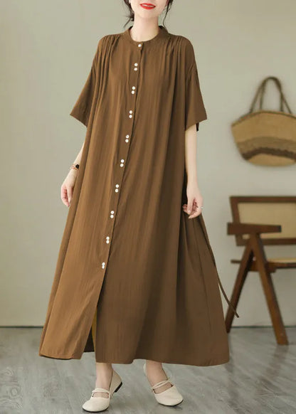 Black O-neck Vacation Maxi Dresses Summer