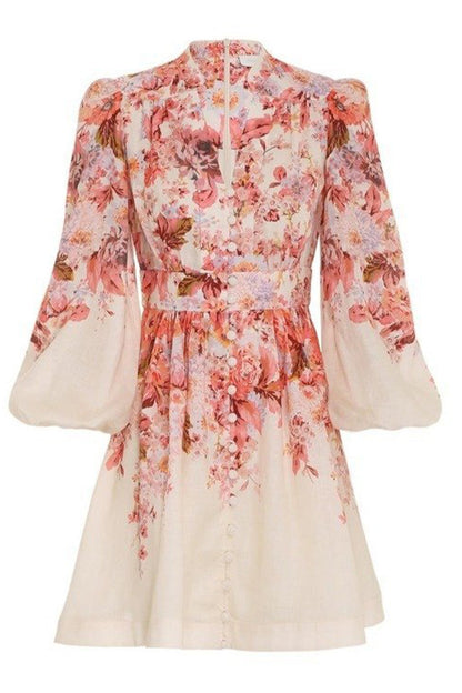 Buckle V Neck a Line Dresses