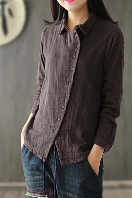 Limited Stock- Retro Long Sleeve 100% Cotton Shirt