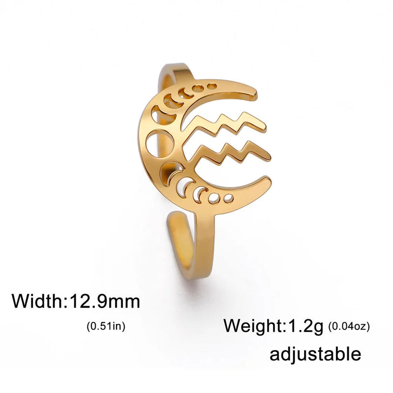 Moonlit Constellation Rings