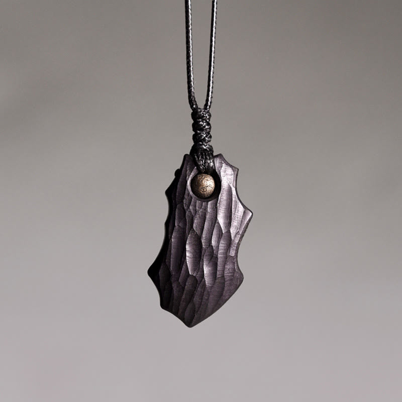 Ebony Wood Copper Spiritual Necklace for Peace & Protection