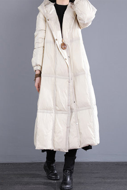Warm Down Coat Loose Hooded Jacket