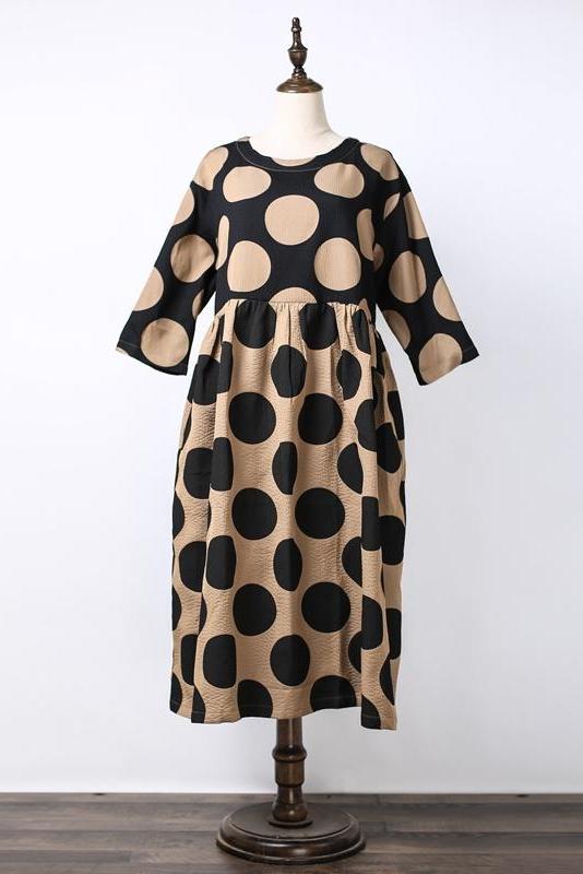 Polka Dots Loose Dress