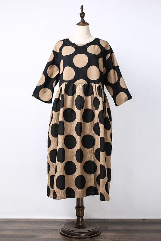 Polka Dots Loose Dress