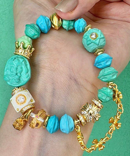 Alloy Zircon Mermaid Princess Charm Bracelet