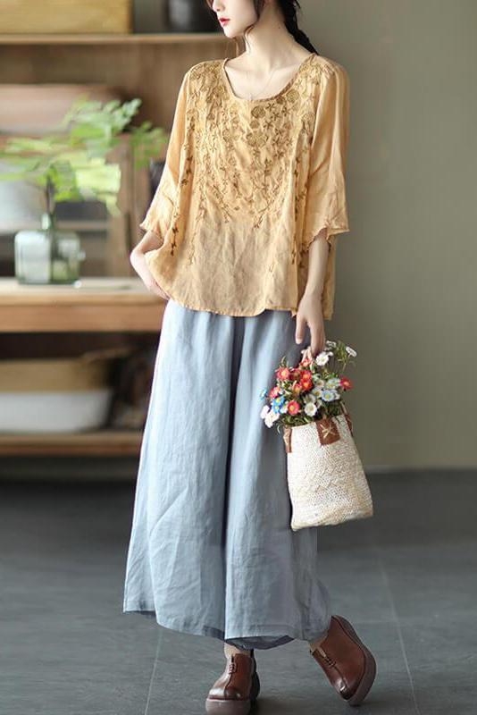 Summer Embroidered T-shirt