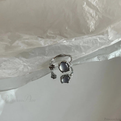 Kpop Y2k Crystal Star Gothic Ring