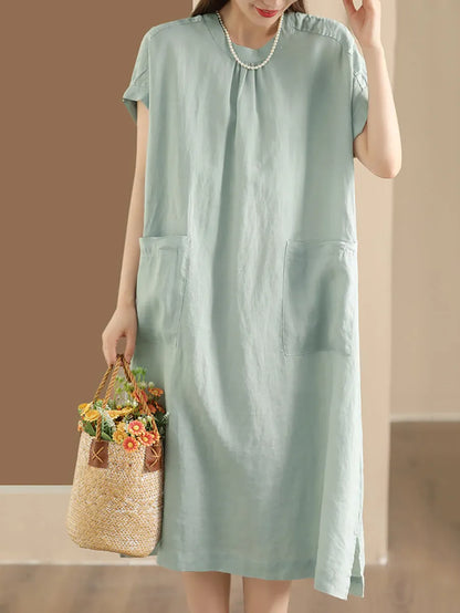 Summer Cotton Linen Dress