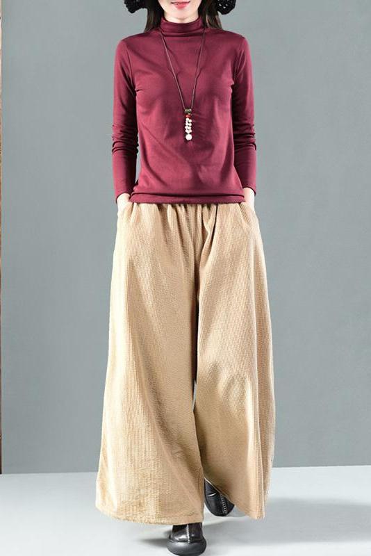 Limited Stock- Retro Pure Color Autumn Corduroy Pants
