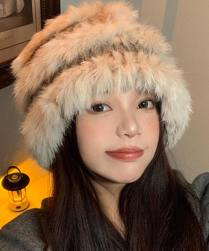 Rabbit Hair Knitted Winter Warm Fisherman Hat