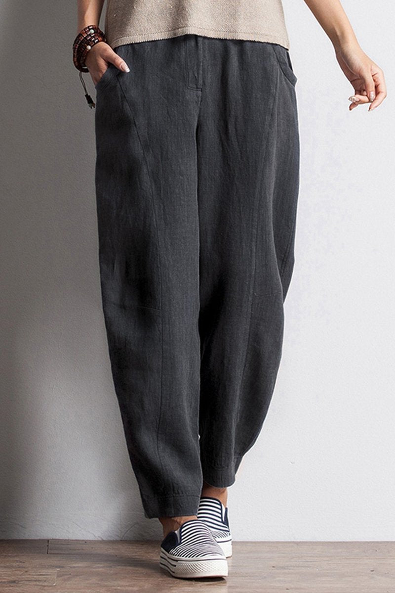 Pencil Pants Linen Trousers