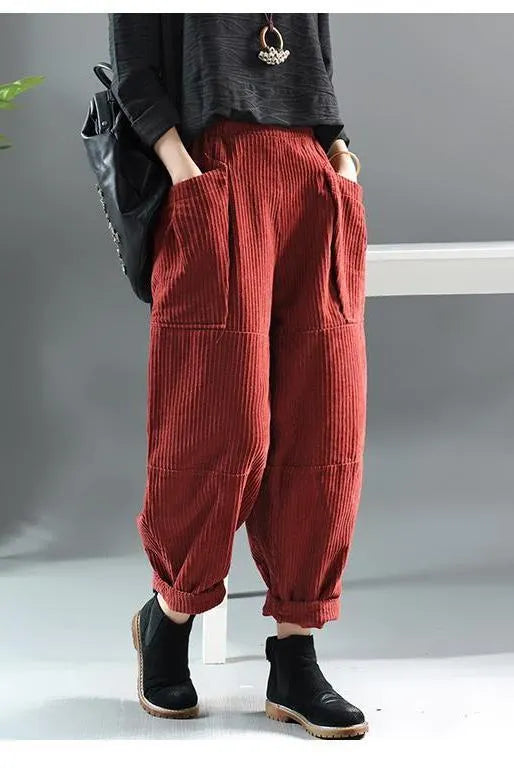 Limited Stock- Spring Retro Corduroy Pants