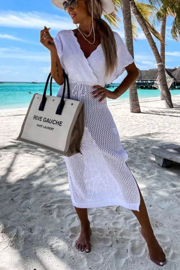 Sailing the Sea Knitted Cover Up Dress