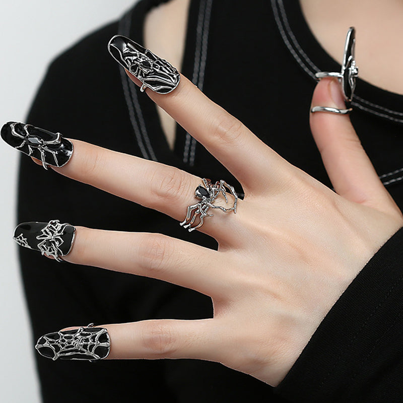 Punk Unique Spider Ring