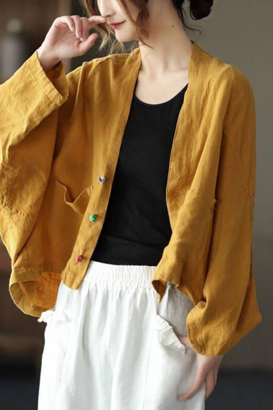 Loose Pure Color Cardigan Coat