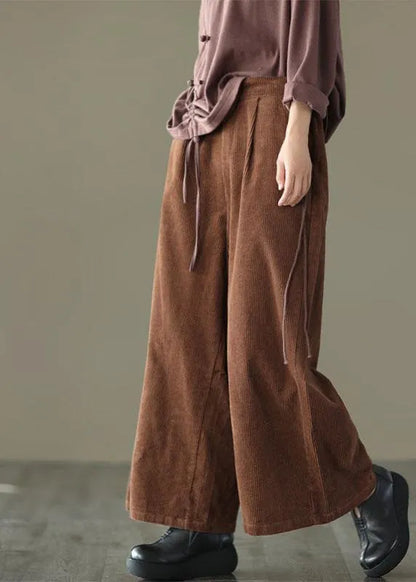 Stylish Purple High Waist Wide Leg Pants
