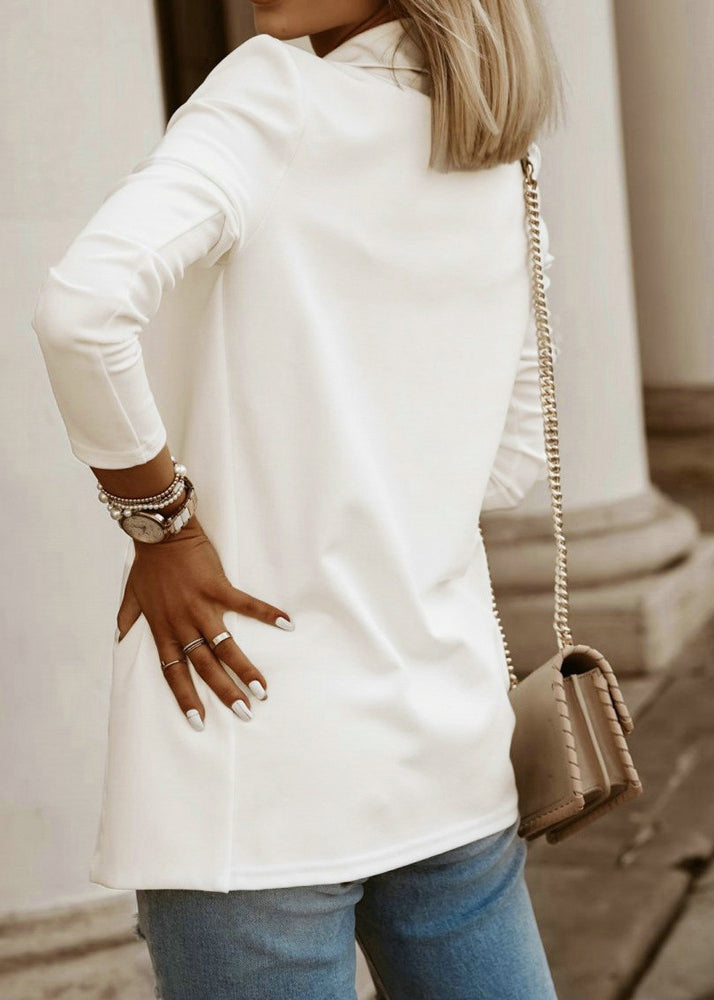 Style White Peter Pan Collar Coats Fall