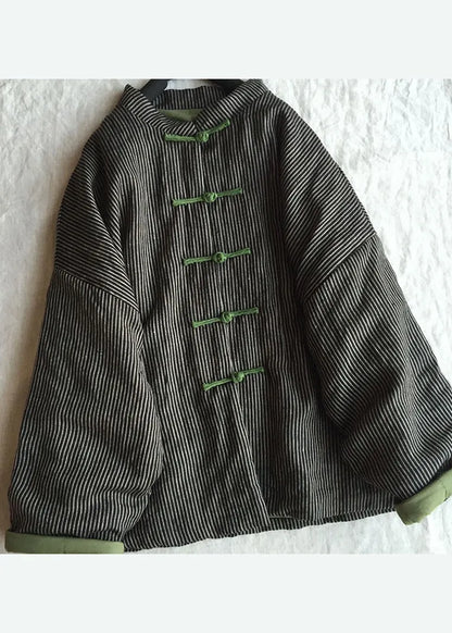 Pink Oriental Button Fine Cotton Filled Coat Spring