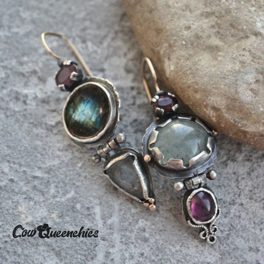 Green Stone Earrings