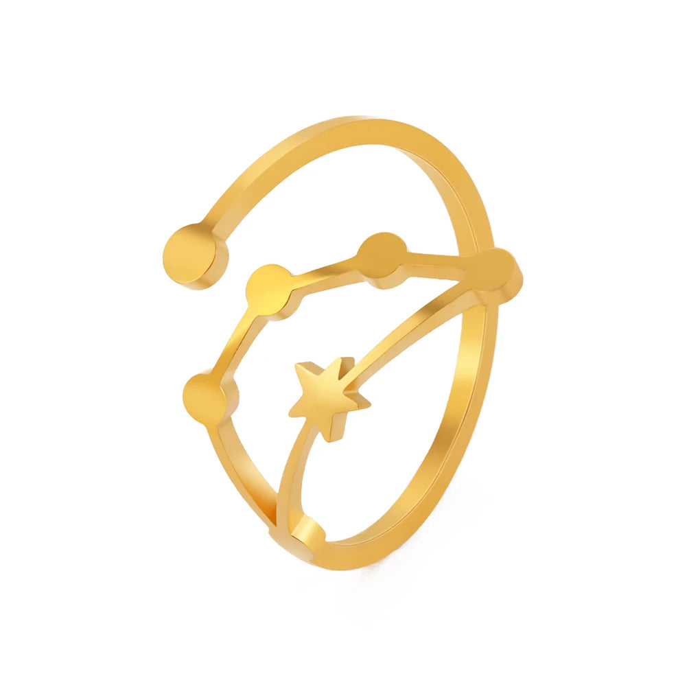 Zodiac Star Sign Rings