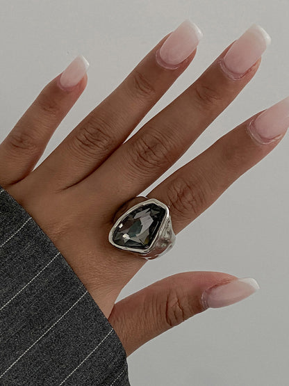 Geometric Rhine Stones Rings Accessories