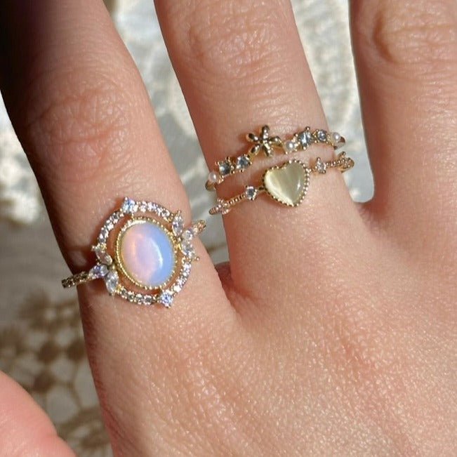 Sandy Heart Ring