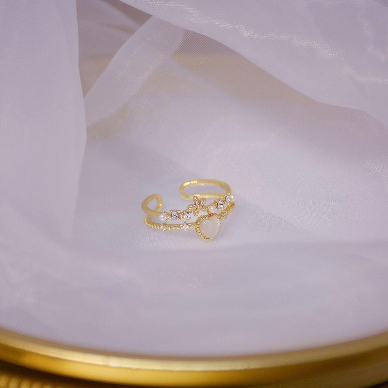 Sandy Heart Ring