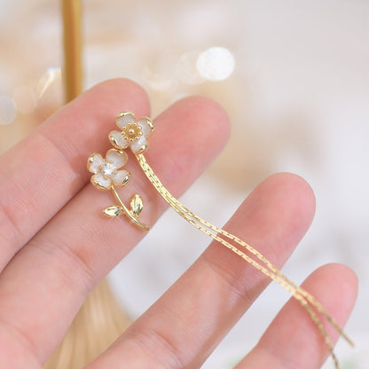 [] Rita Flower Drop Earrings