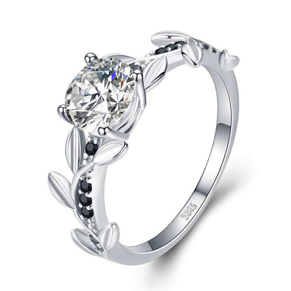 Flower Crown Silver Ring