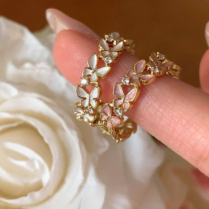 Fluttermist Ring in Pink