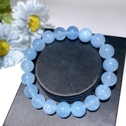 Garnet Aquamarine Fire Quartz Healing Bracelet 10-14mm