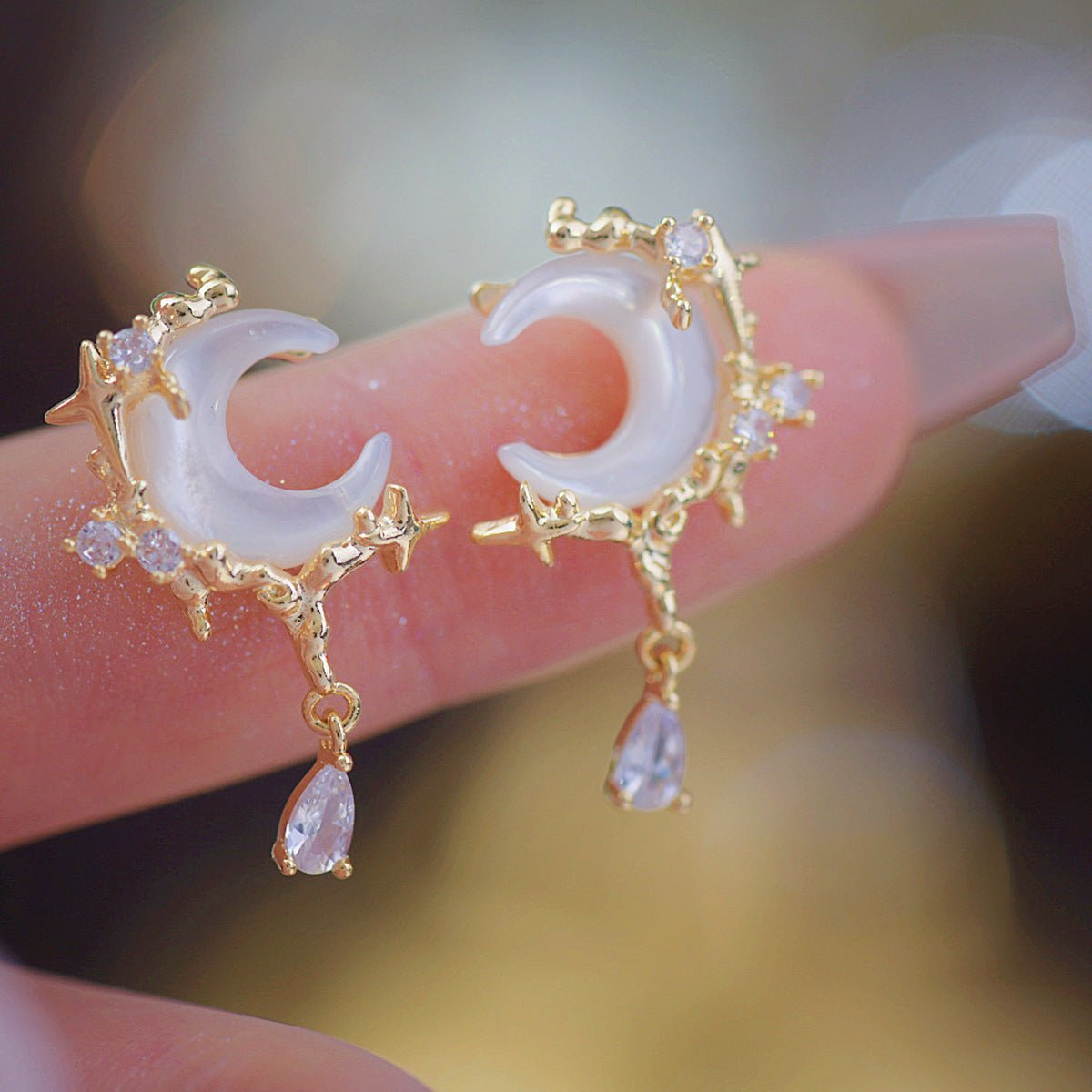 Golden Moon Earrings