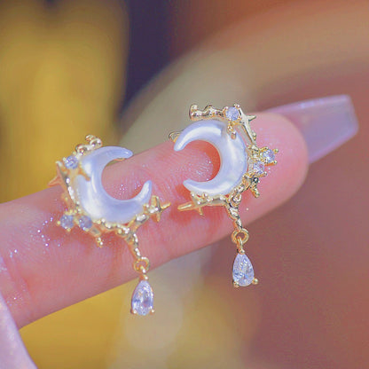 Golden Moon Earrings