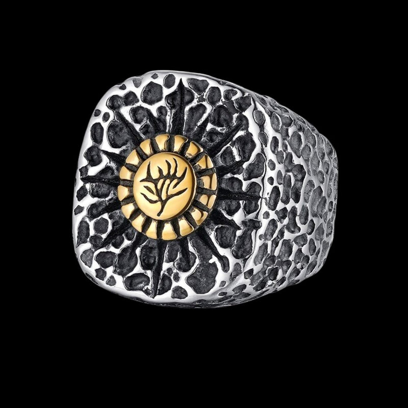 Golden Phoenix Stone Ring