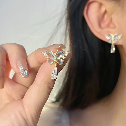 Green Butterfly Earrings