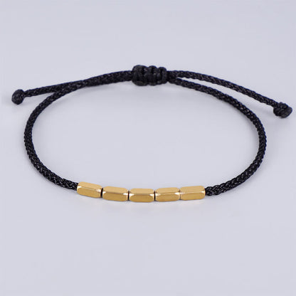 Handcrafted Copper Red String Protection Bracelet
