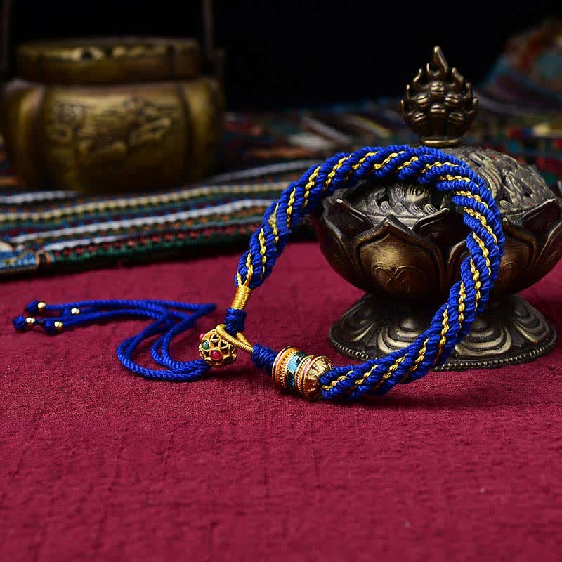 Handmade Tibetan Red String Bracelet for Luck and Protection
