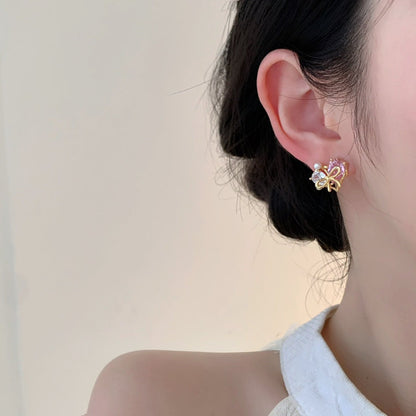 [sample ] Samantha Heart Stud Earrings