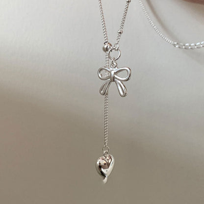 Heartstring Bow Necklace