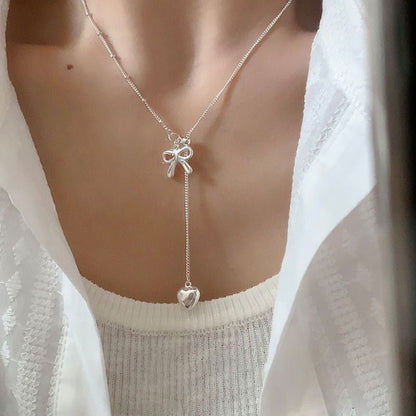 Heartstring Bow Necklace