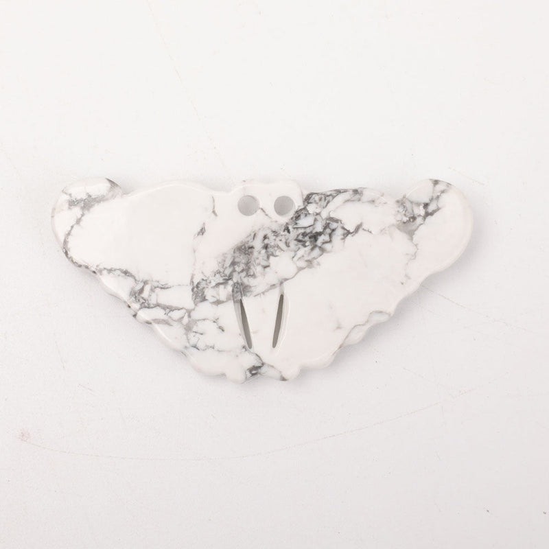 Howlite Butterfly Spiritual Pendant 3.28 Inch for Protection