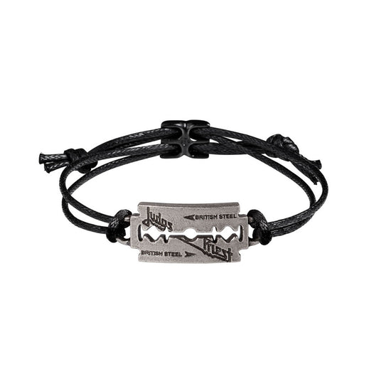 Judas Priest Razorblade Wrist Wrap Bracelet by Alchemy Gothic