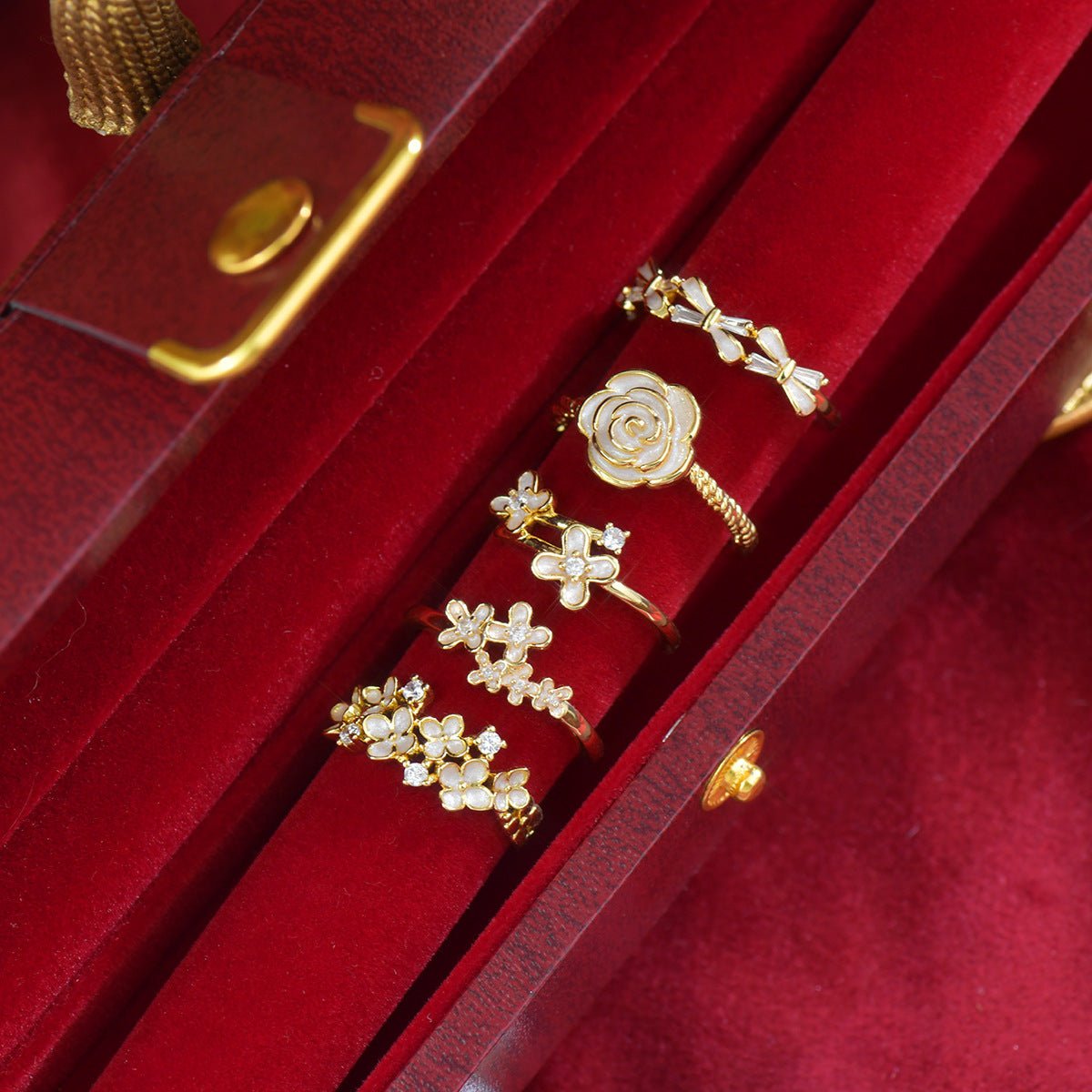 Ivory Camellia Ring