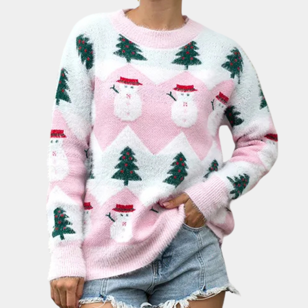 Trendy Christmas Sweater for Women with Pattern