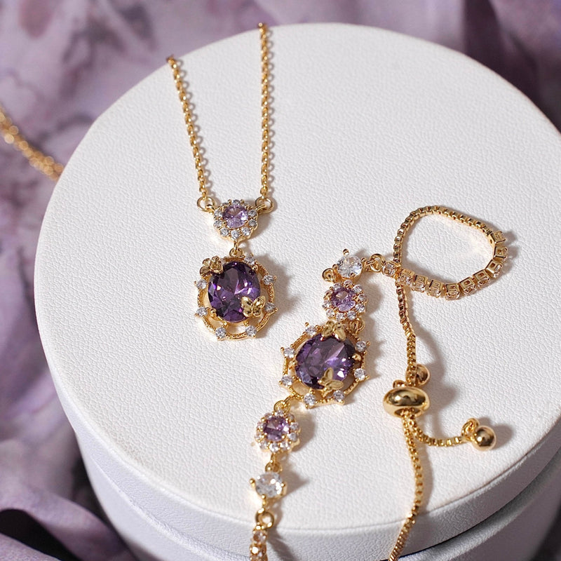 Lilac Butterfly Bracelet