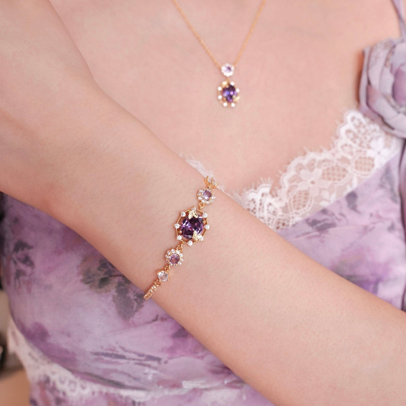 Lilac Butterfly Bracelet